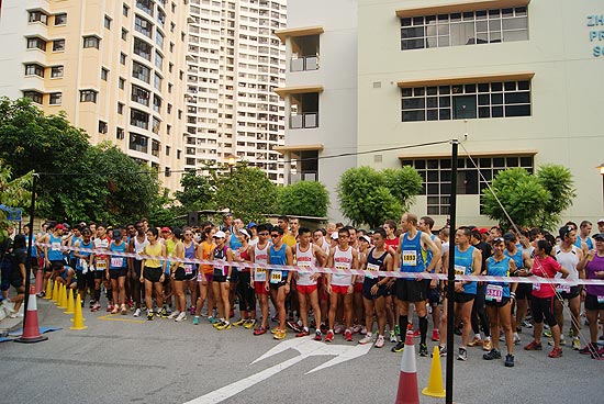 Runners counting down to the flag off