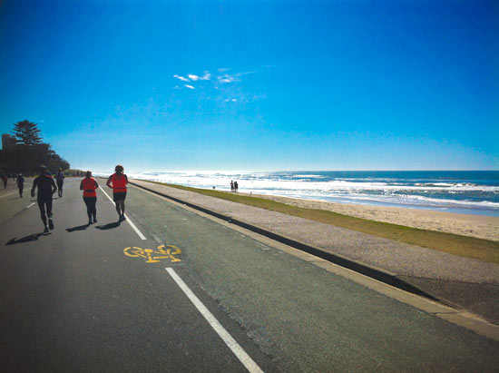 The stretch of Gold Coast Beaches