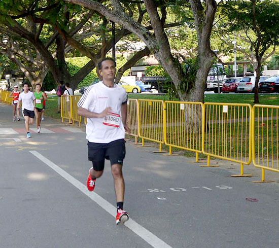 Samy running the race to keep the memory of Danny alive.