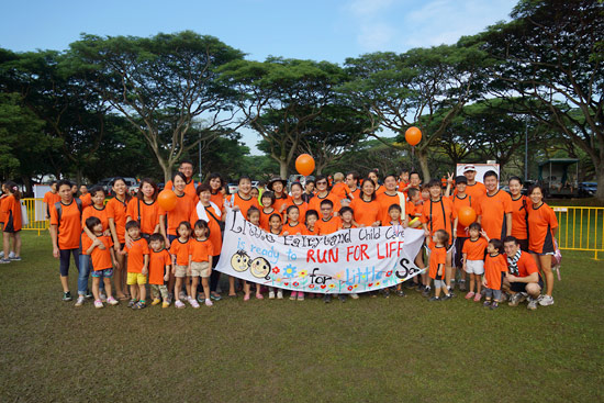 Many Gathered for the Disadvantaged Children at the Run For Life 2013  