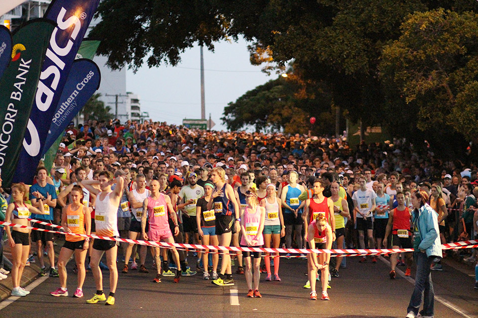 Start line of the Southern Cross University 10km Run.