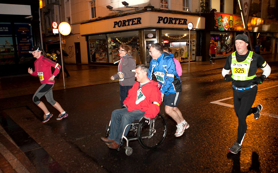 Run in the Dark for a Bright Future for Paralysis Patients