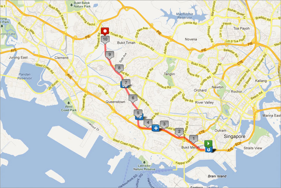 Green Corridor Run Race Route