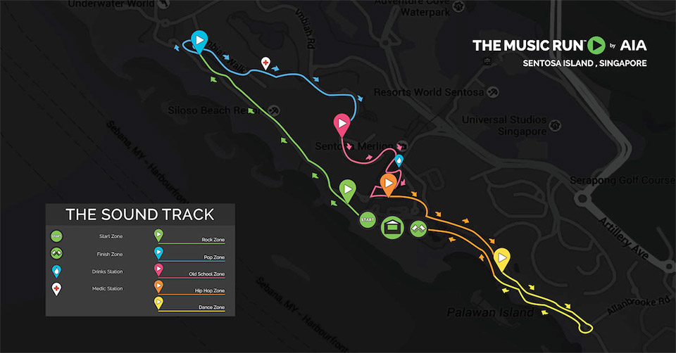 The Music Run Route