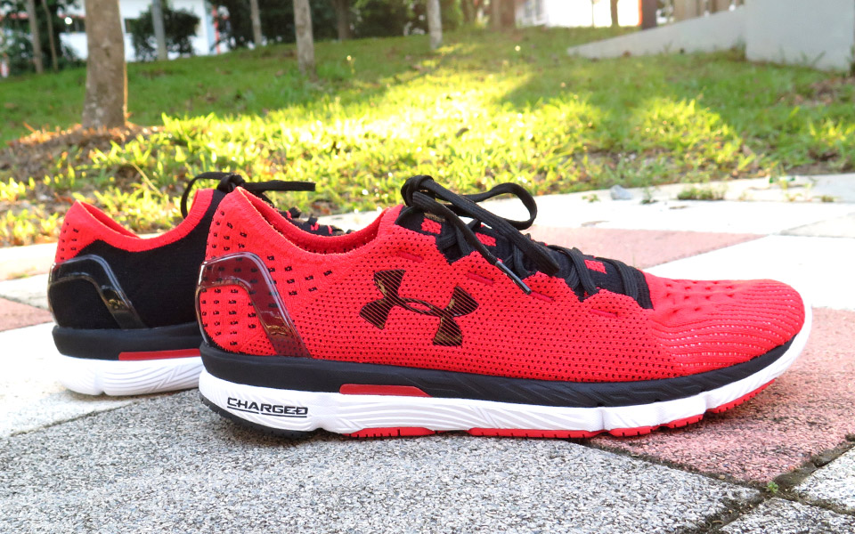 Dude Gets Rocket Red UA SpeedForm® Slingshot Running Shoes. Girlfriend Still in Shock!