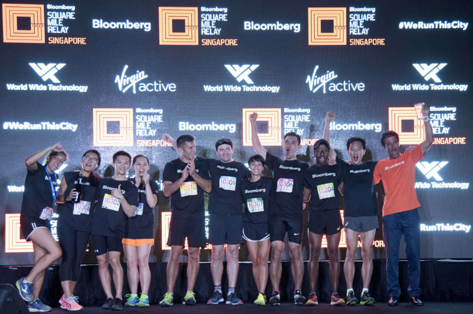 Team Macquarie Emerged as Winner of The Bloomberg Square Mile Relay Singapore 2017