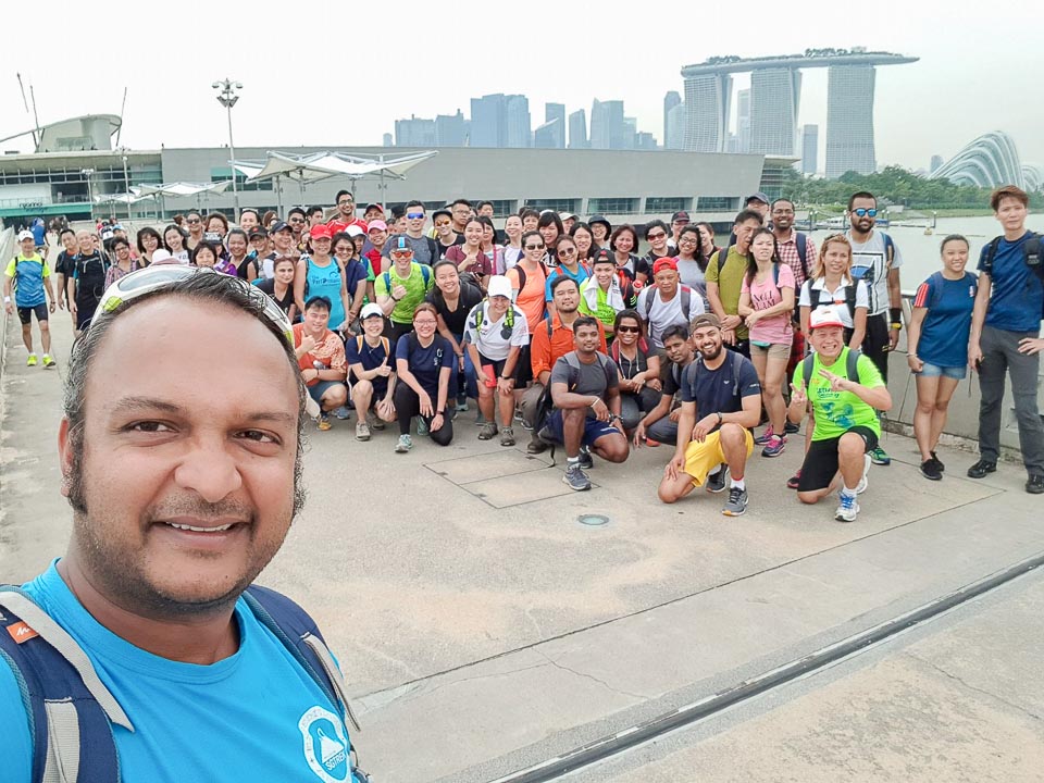 7 People Completed 100KM Singapore Island Walk