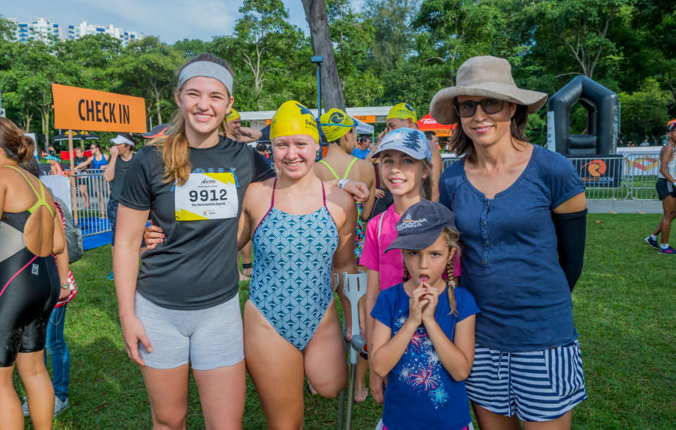 Singapore National Athletes took top spots at Singapore Aquathlon 2018