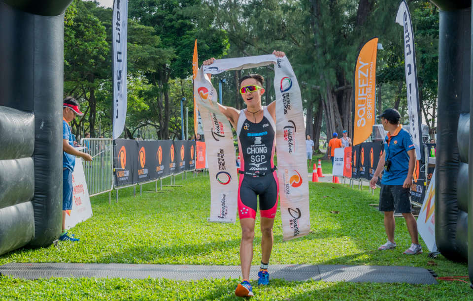 Singapore National Athletes took top spots at Singapore Aquathlon 2018