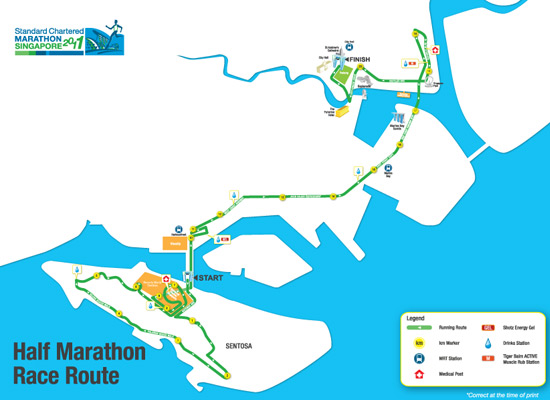 Half Marathon route