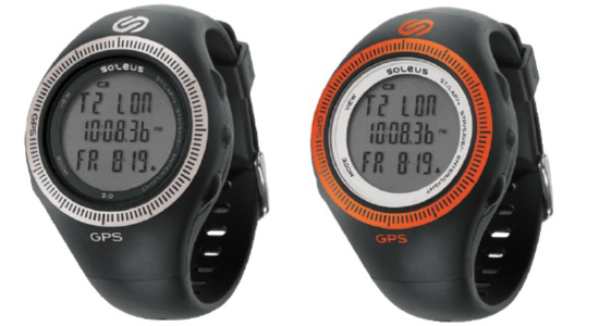 Soleus GPS 2.0- Comes in Black/White(left) and Black/Red/White(right)