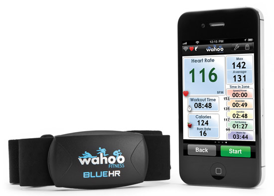 Wahoo Blue HR Heart Rate Strap for iPhone
