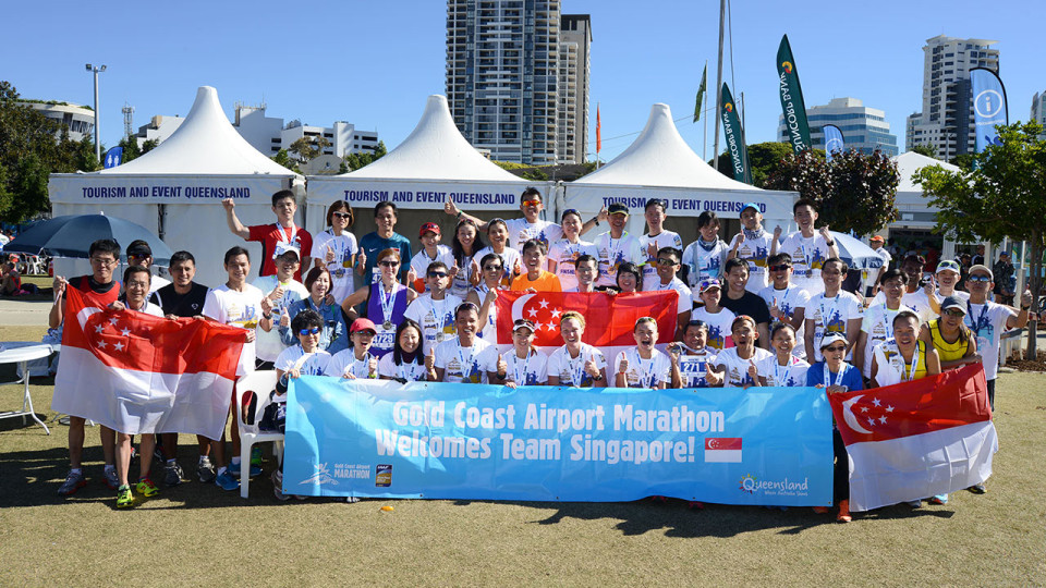 Singapore Runners Set Record Times at Gold Coast Airport Marathon 2014