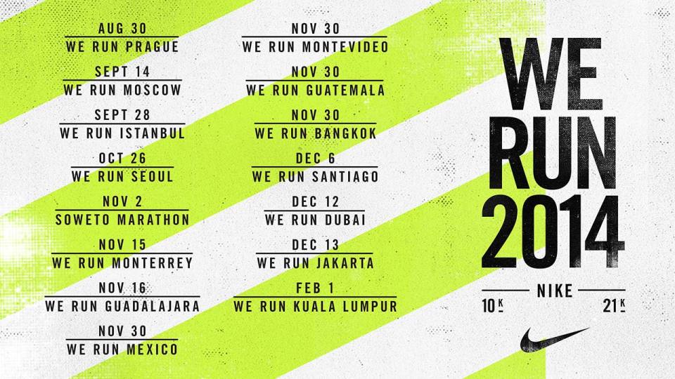 Nike We Run Series 2014 Launches Worldwide – But Not in Singapore