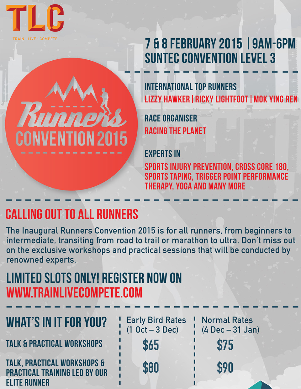 Runners Convention 2015: Must-Visit Event Brings International Top Runners to Singapore!