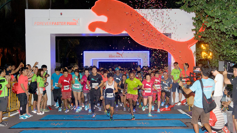 First-Ever Puma Night Run In Sentosa Brings Out Singapore's Big Cats!