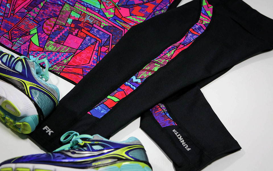 Funkita Activewear Funky Brick Braque Set: Put Your Workout in The Limelight