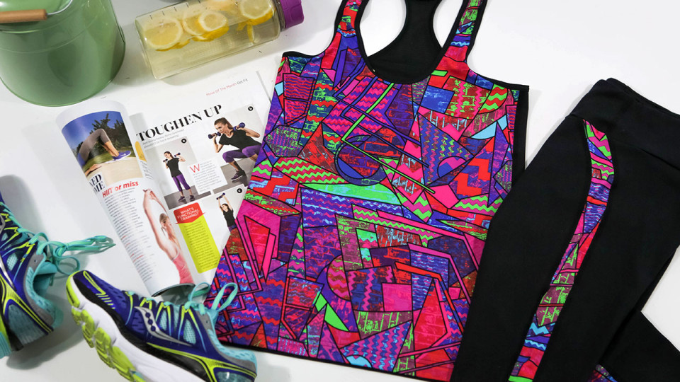 Funkita Activewear Funky Brick Braque Set: Put Your Workout in The Limelight