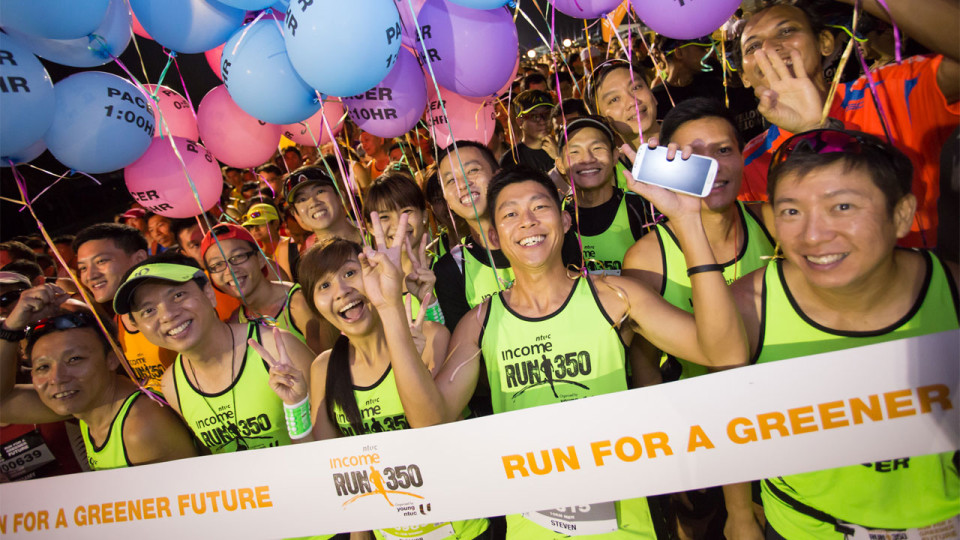 NTUC Income RUN 350 2105: Championing the Green Cause with 12,000 Participants