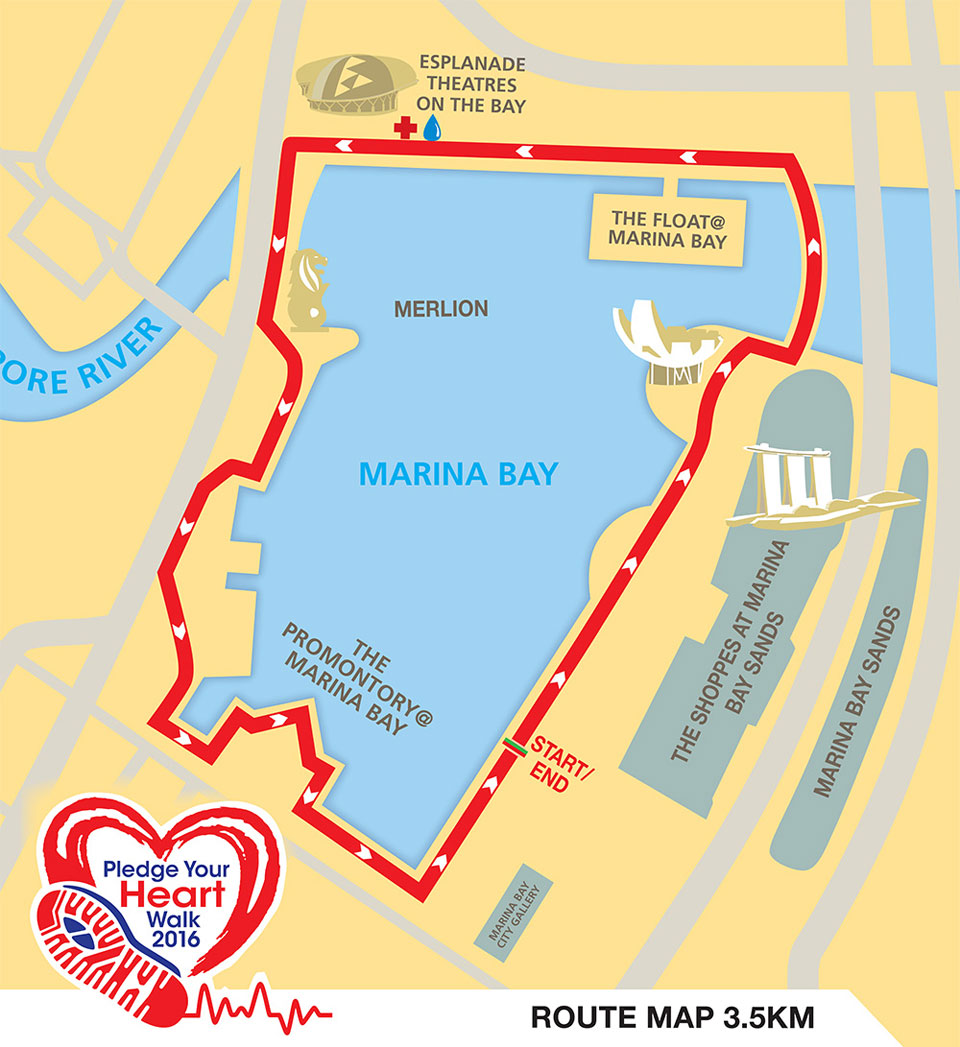 Pledge Your Heart Walk 2016 Route