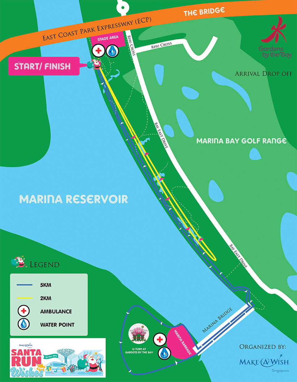 Santa Run For Wishes Singapore 2016