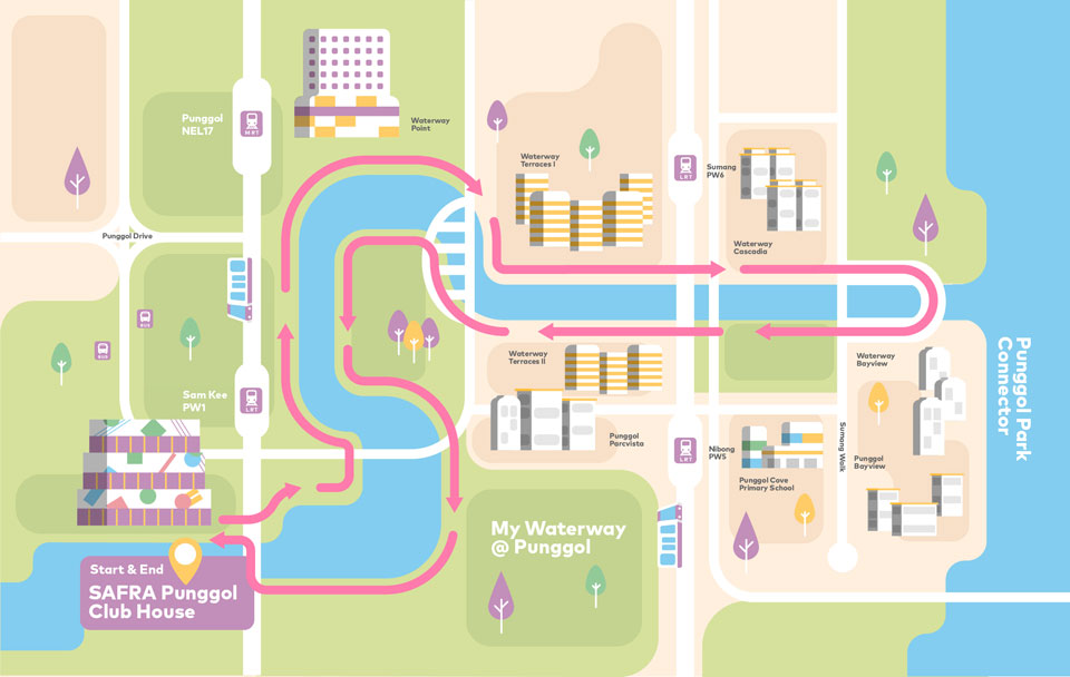 Project Happy Feet Slipper Race 2016 Walk Route
