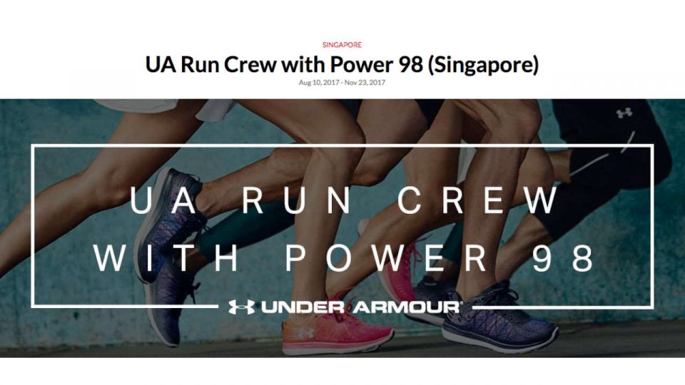 UA Run Crew with Power 98 (Singapore)