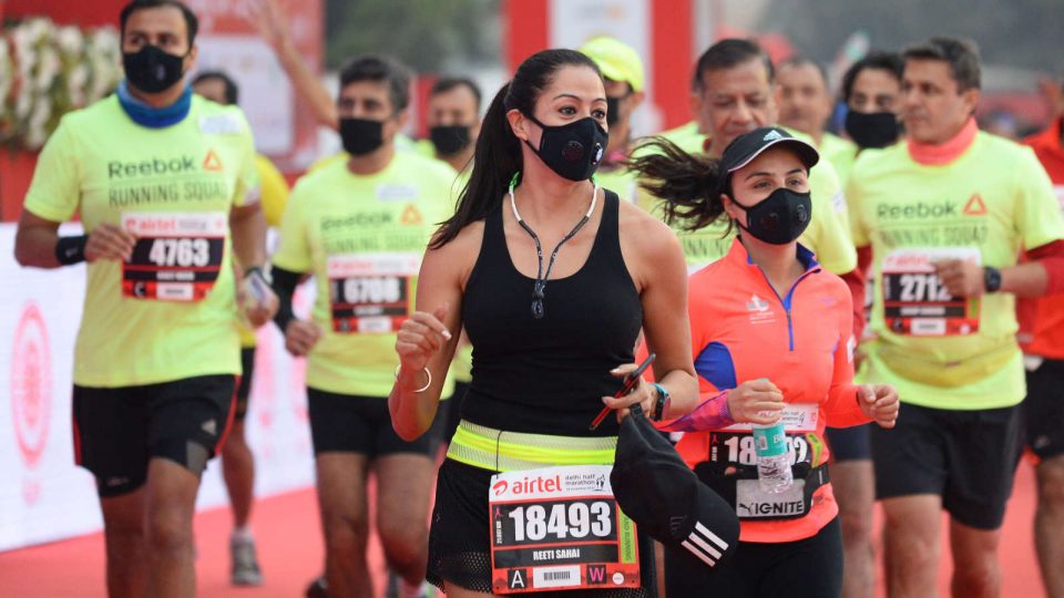 Even Severe Pollution Could Not Stop Runners From Running at the Delhi Half Marathon