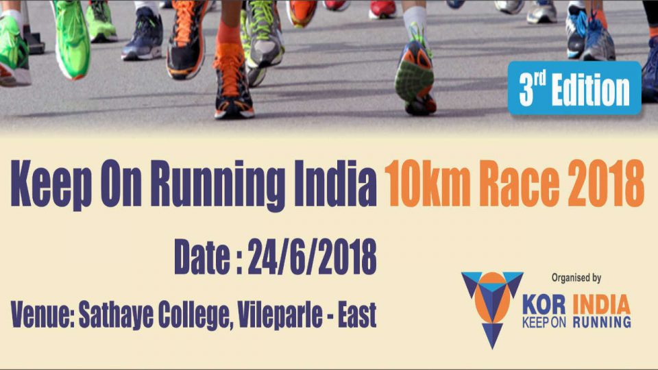 Keep On Running India 10K Race 2018