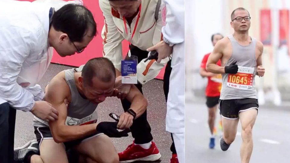 This father breaks down in tears after he finishes a marathon. But the reason he cried made our hearts heavy.
