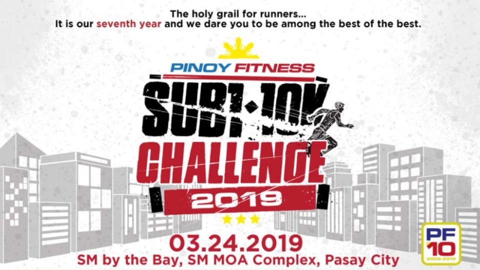 Pinoy Fitness Sub1 10K Challenge 2019