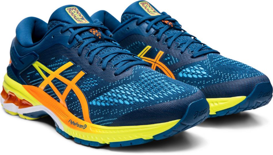 colorful asics running shoes