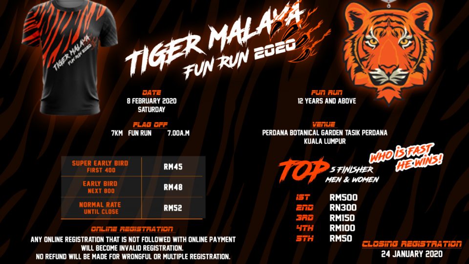 Tiger Malaya Fun Run 2020
