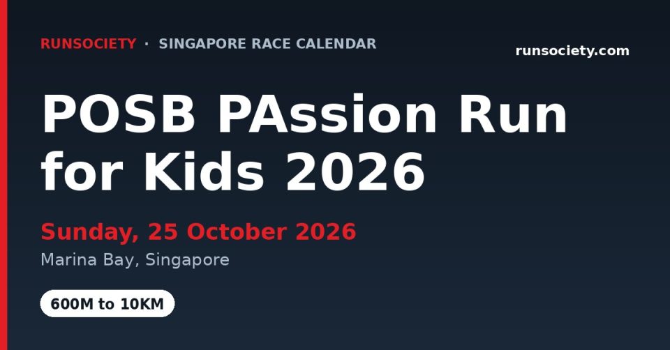 POSB PAssion Run for Kids 2026